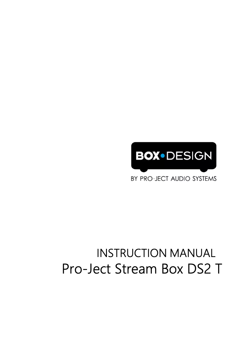 Image de la première page du manuel de l'appareil Stream Box DS2 T