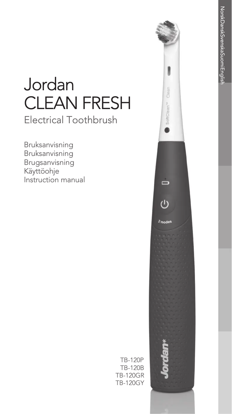 Image de la première page du manuel de l'appareil Jordan Clean Fresh TB-120GR