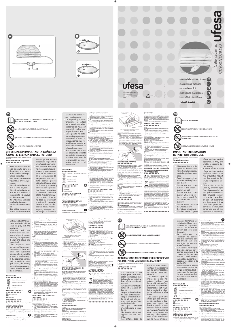 Página 1 del manual Manual de usuario Ufesa CC9327
