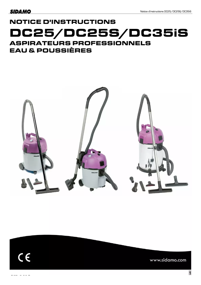 Página 1 del manual Manual de usuario Sidamo DC 35 Is
