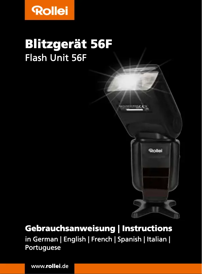 Page 1 de la notice Manuel utilisateur Rollei Pro Flash Unit 56F