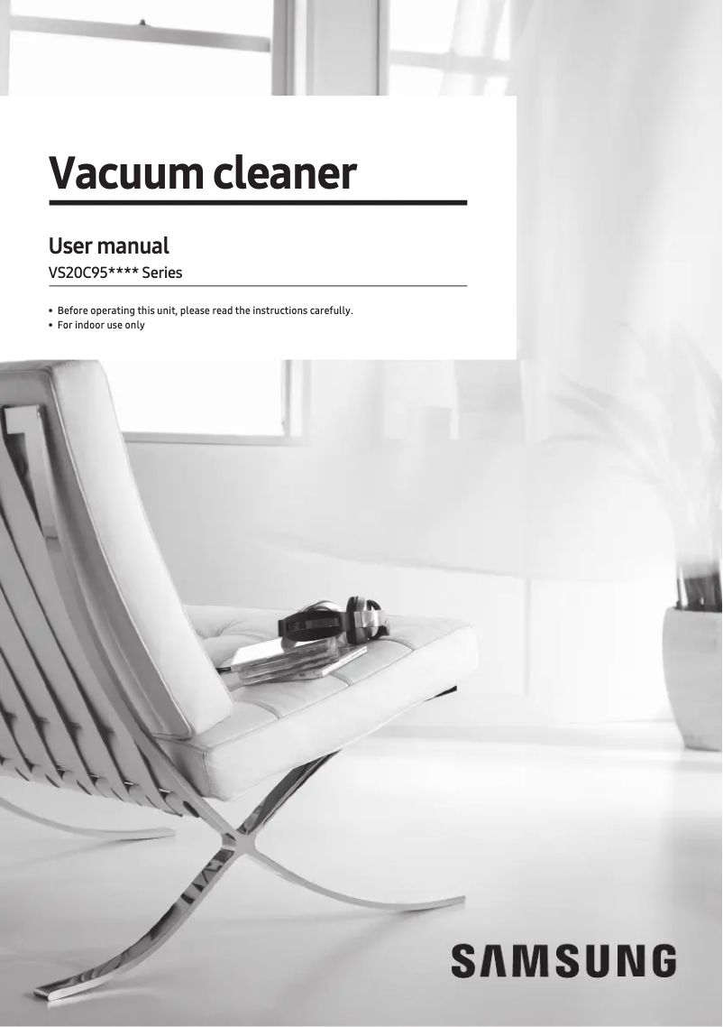 Image de la première page du manuel de l'appareil VS20C954FTB