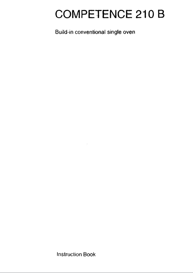 Page 1 de la notice Manuel utilisateur AEG Competence 210B D FBI