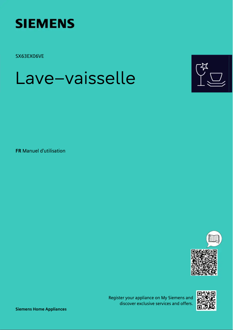 Image de la première page du manuel de l'appareil SX63EX06VE