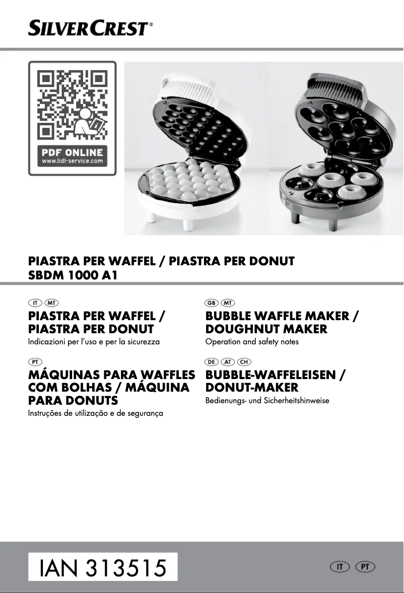 Page n°1 - Manuel utilisateur SilverCrest SBDM 1000 A1