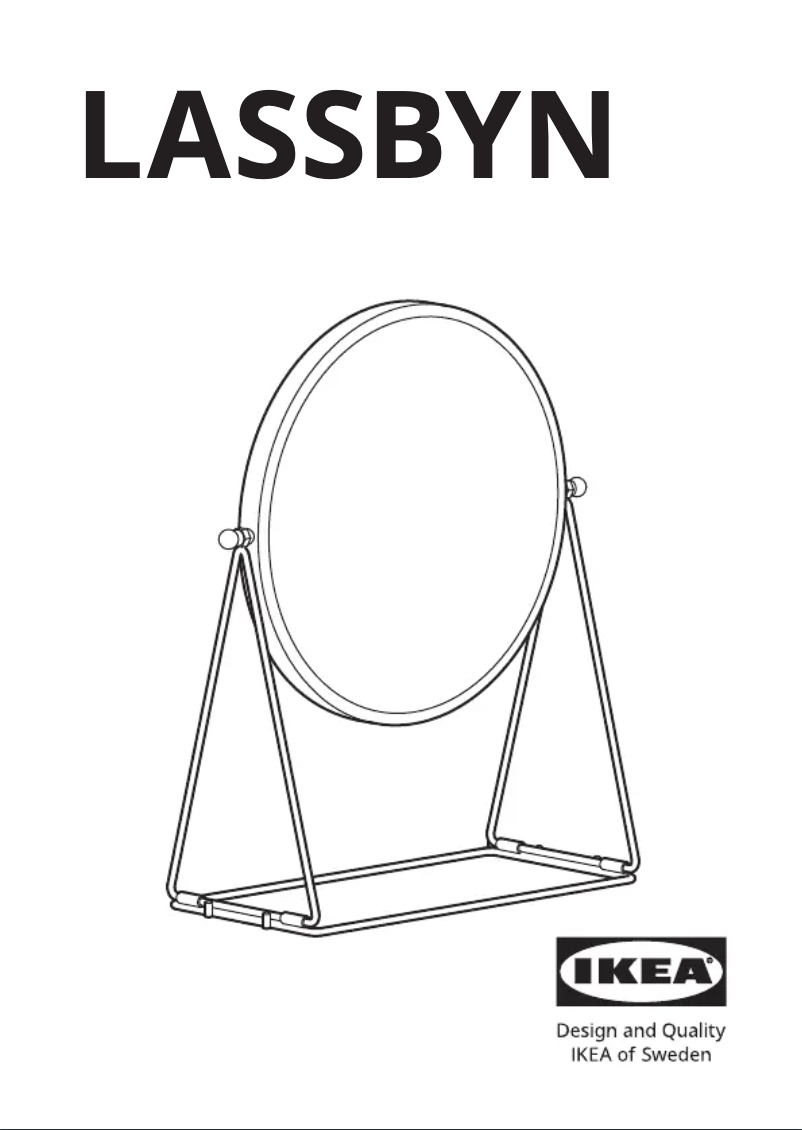 Page 1 de la notice Manuel utilisateur Ikea LASSBYN 905.163.15