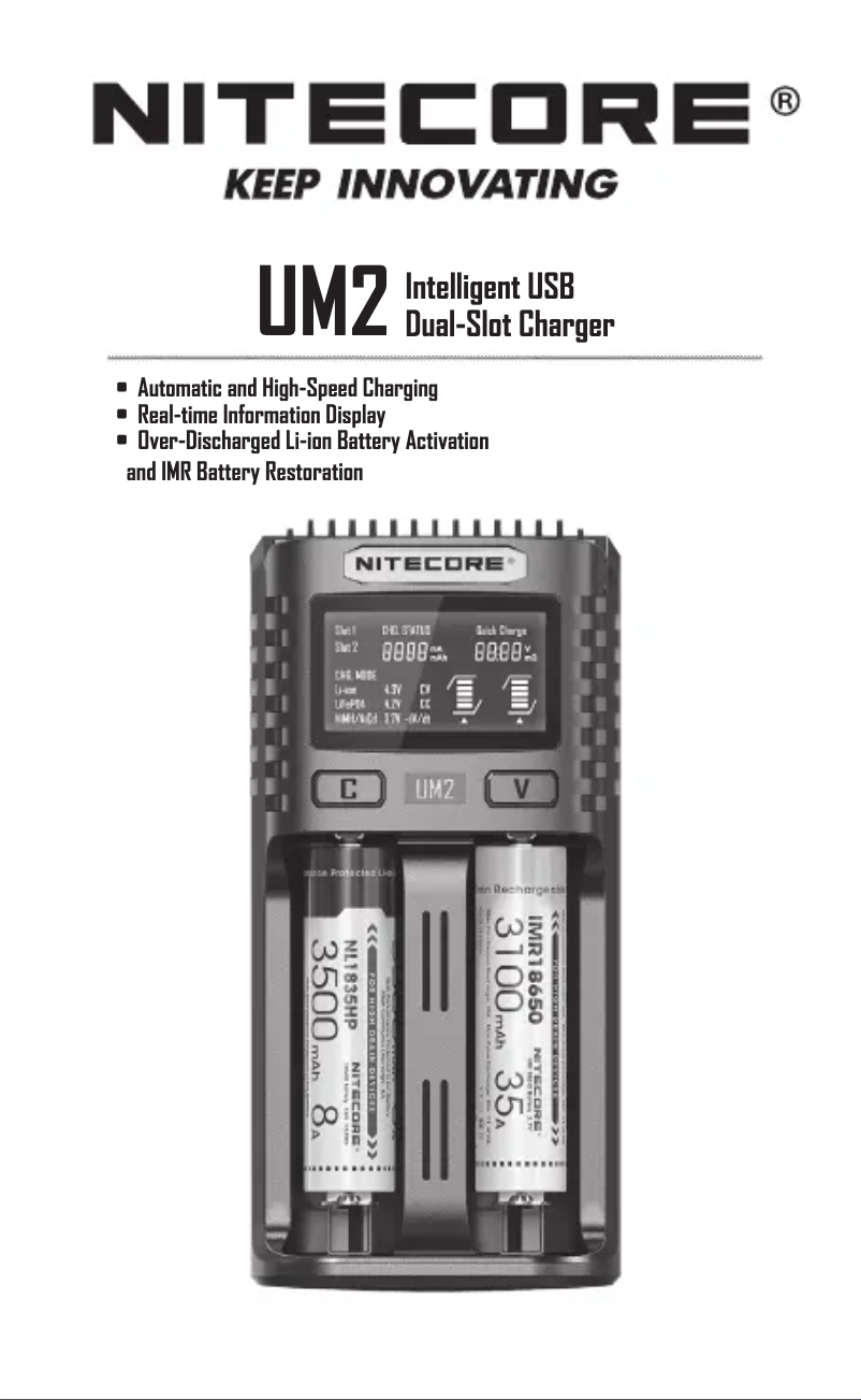 Página 1 del manual Manual de usuario Nitecore UM2