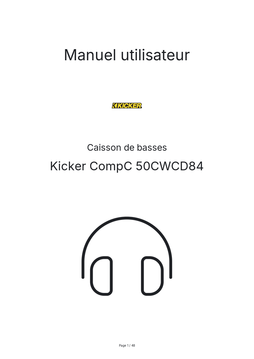 Image de la première page du manuel de l'appareil CompC 50CWCD84