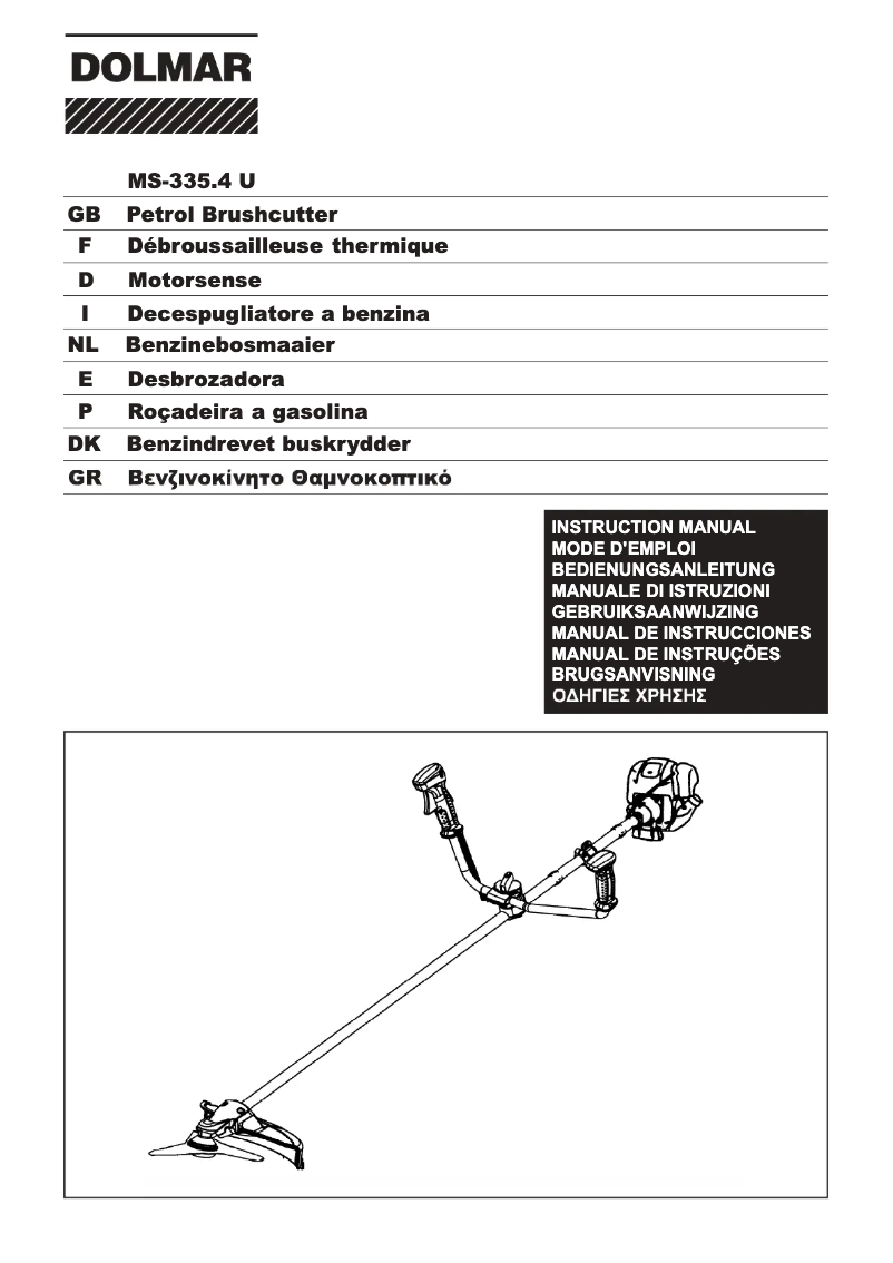 Page 1 de la notice Manuel utilisateur Dolmar MS-335.4U