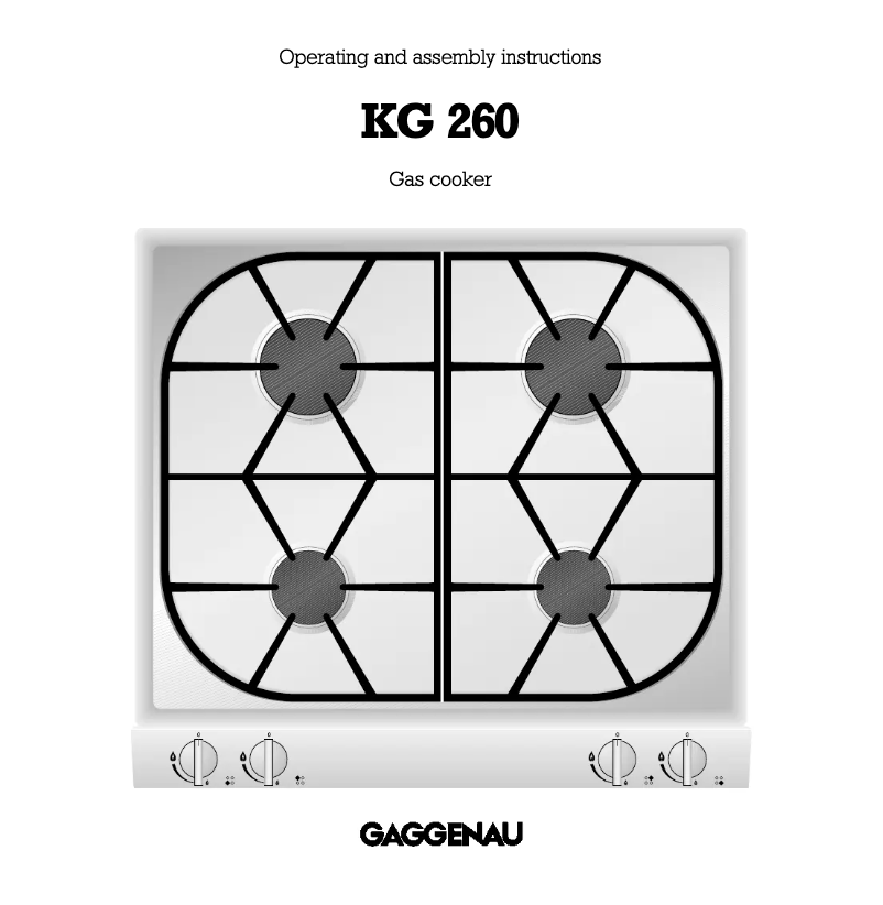 Página 1 del manual Manual de usuario Gaggenau KG 260-134