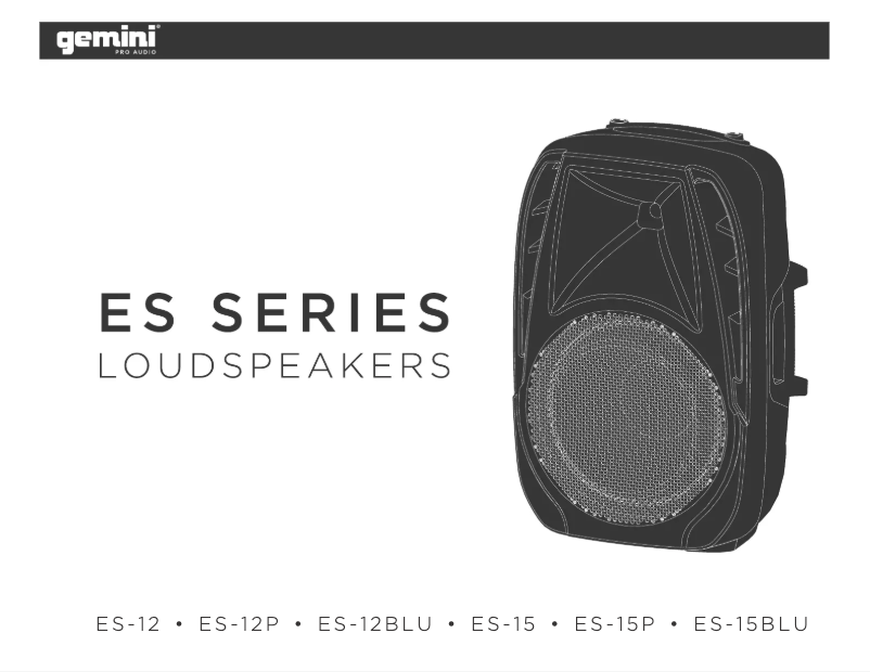 Page n°1 - Manuel utilisateur Gemini ES-10BLU