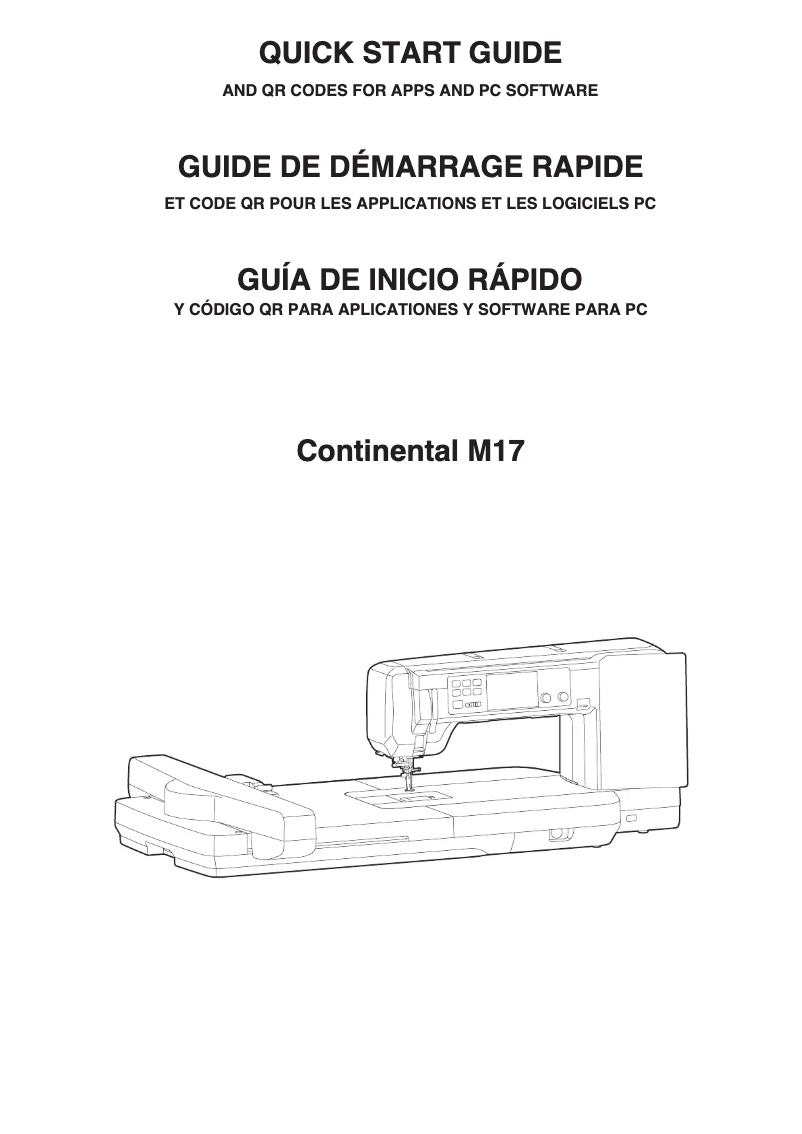 Page n°1 - Fiche technique Janome Continental M17
