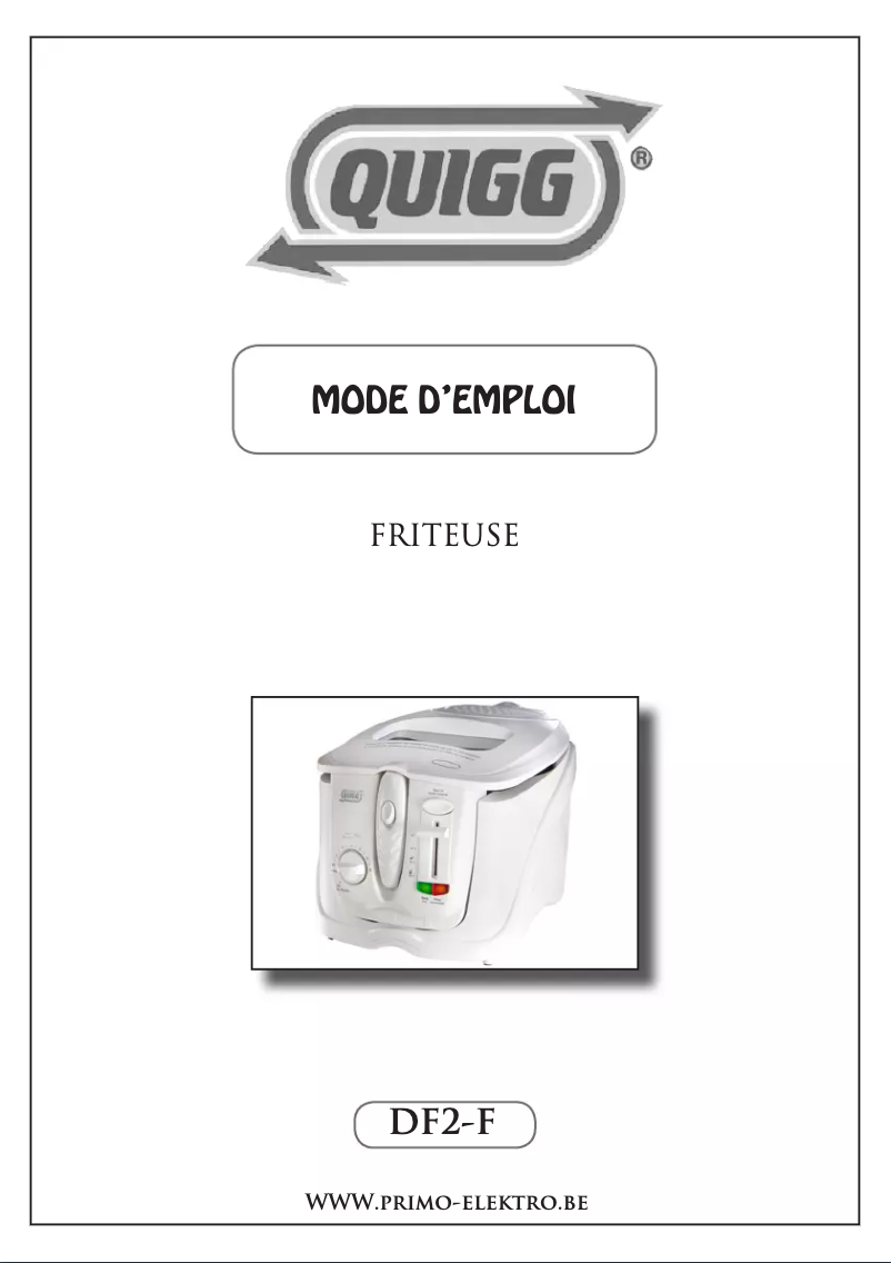 Page 1 de la notice Manuel utilisateur Quigg DF2