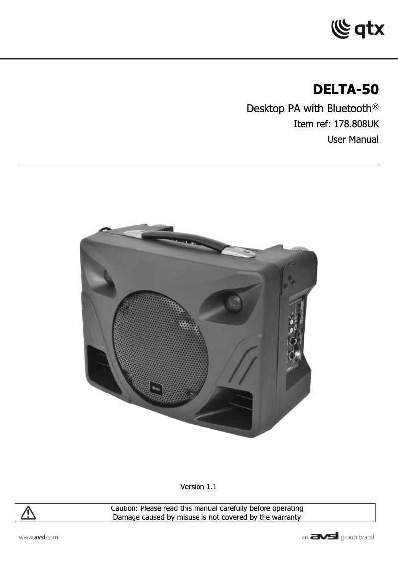 Image de la première page du manuel de l'appareil DELTA-50