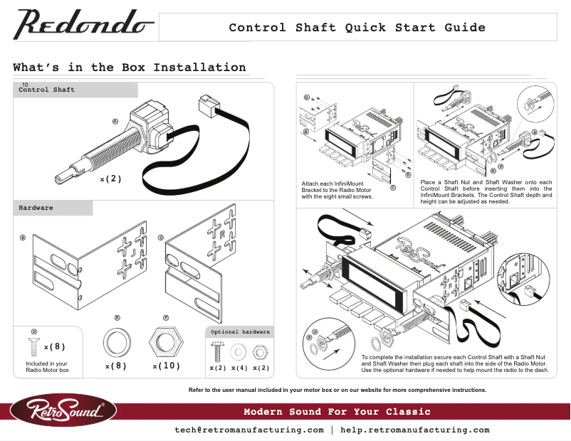 Page n°1 - Manuel utilisateur RetroSound Redondo RS M1A