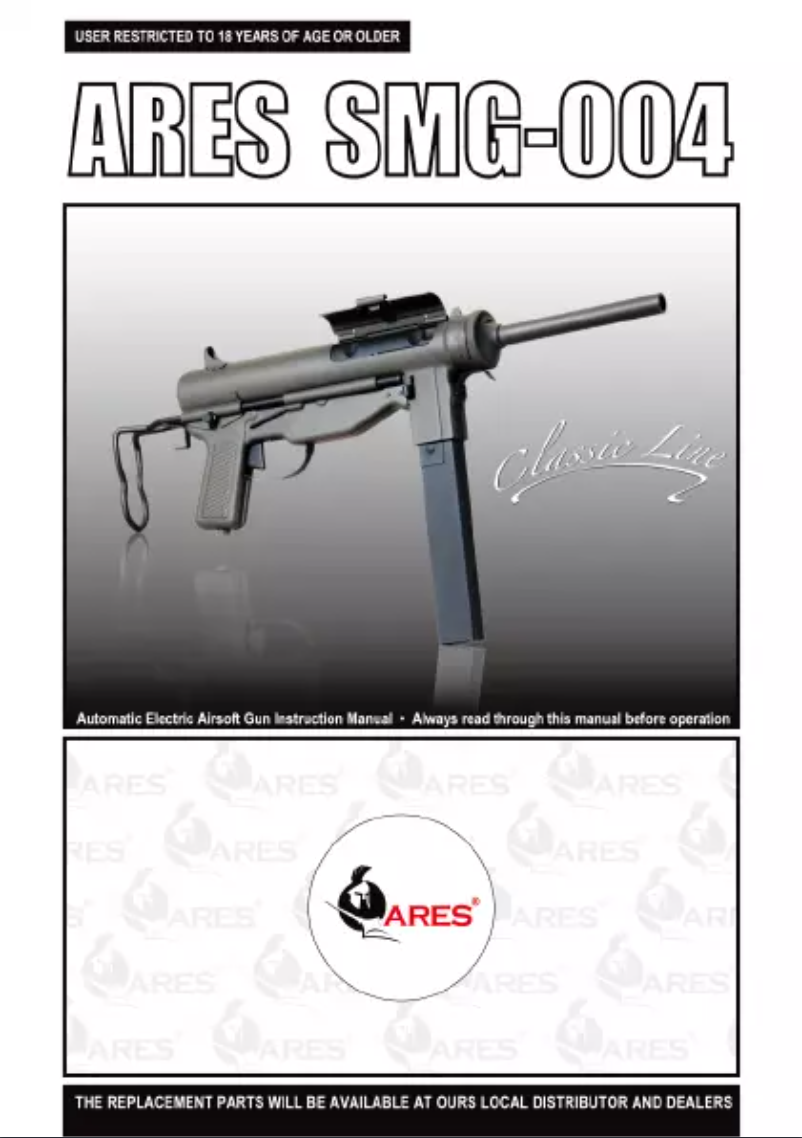 Page 1 de la notice Manuel utilisateur Ares SMG-004