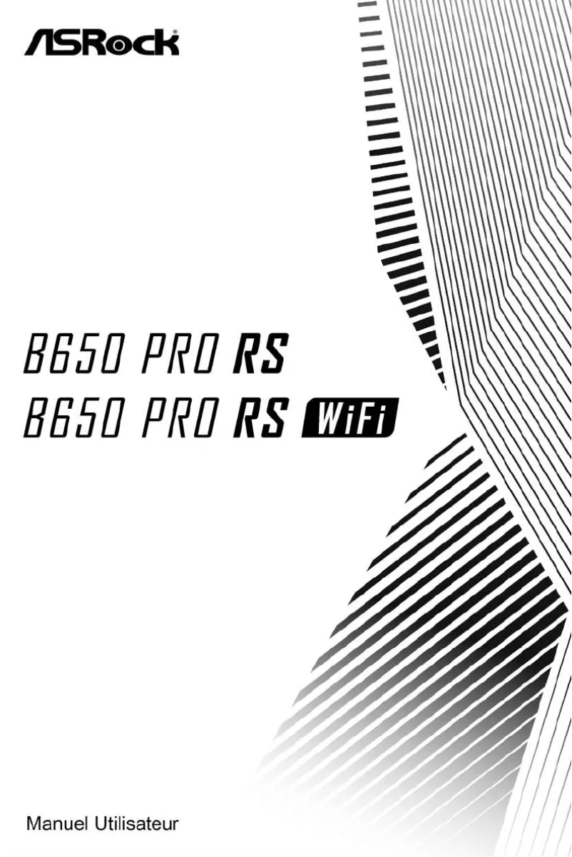Page n°1 - Manuel utilisateur Asrock B650 Pro RS WiFi
