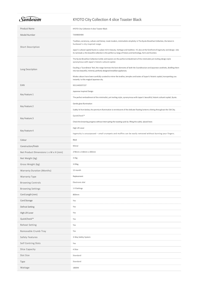 Image de la première page du manuel de l'appareil Kyoto City TAM8004