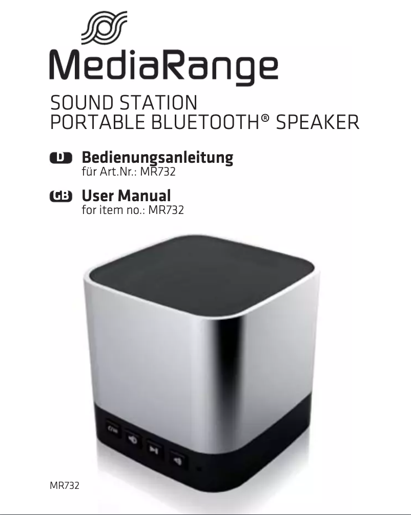 Image de la première page du manuel de l'appareil MR732