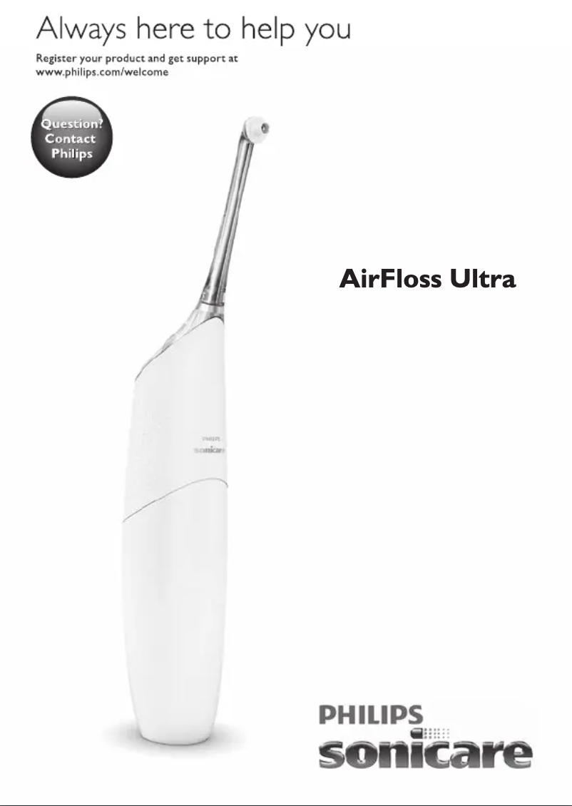 Page n°1 - Manuel utilisateur Philips Sonicare AirFloss Pro HX8372