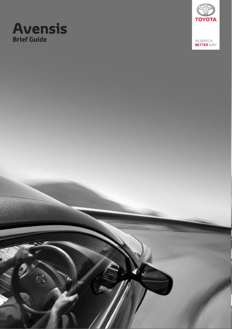 Page 1 de la notice Manuel utilisateur Toyota Avensis