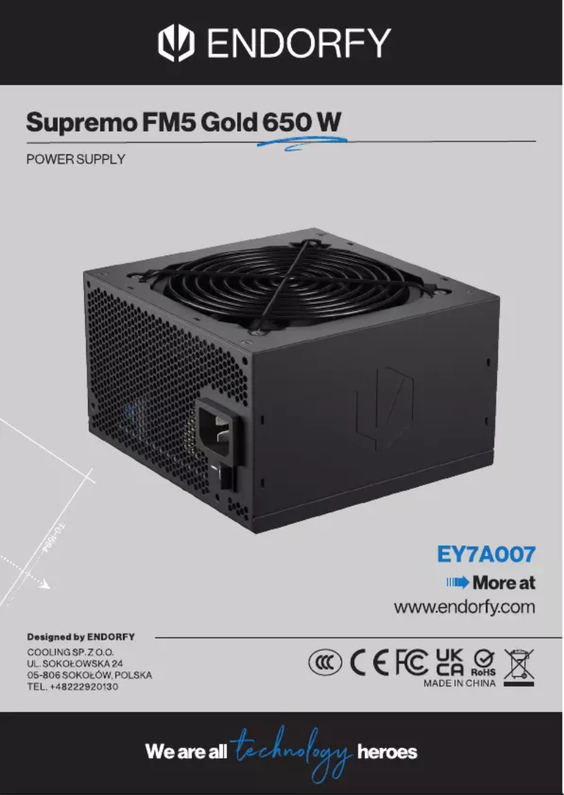 Image de la première page du manuel de l'appareil Supremo FM5 Gold 650W