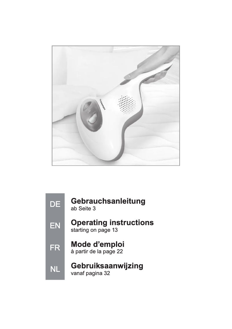 Página 1 del manual Manual de usuario Cleanmaxx 03807