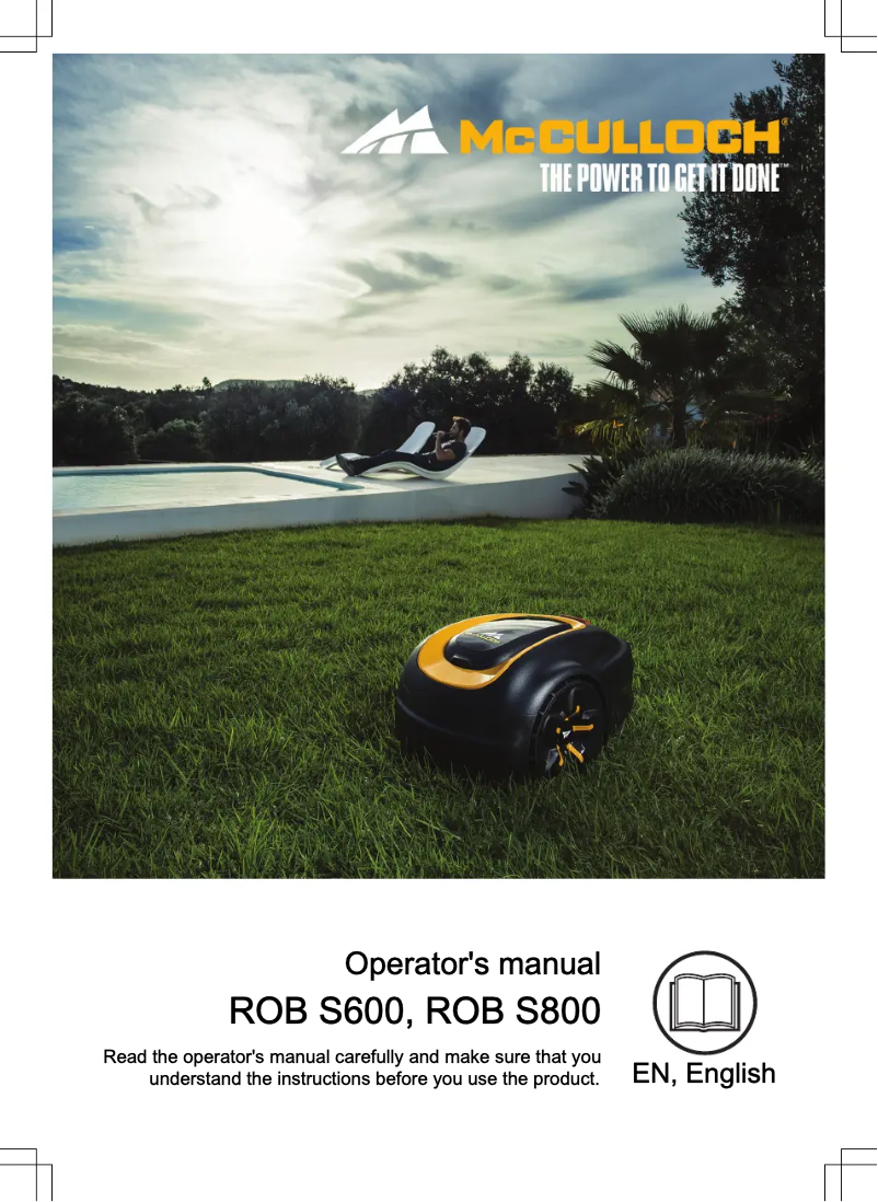 Image de la première page du manuel de l'appareil ROB S800