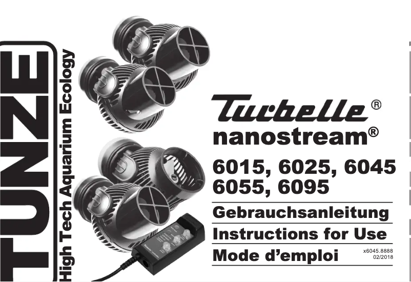 Page 1 de la notice Manuel utilisateur Tunze Nanostream 6045