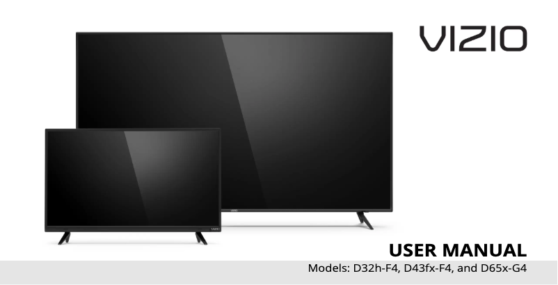 Page 1 de la notice Manuel utilisateur VIZIO D43fx-F4