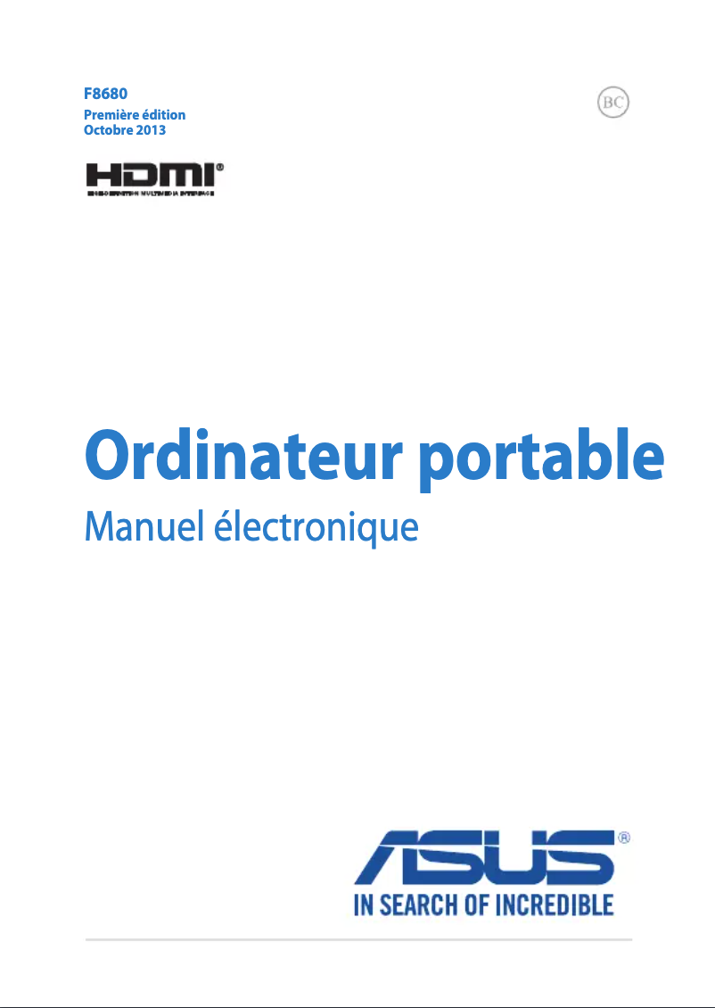 Page n°1 - Manuel utilisateur Asus Pro P Essential PU301LA