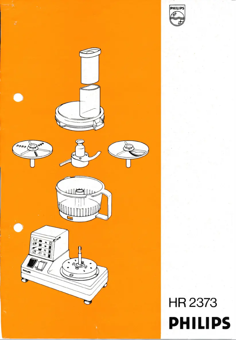 Image de la première page du manuel de l'appareil HR2373