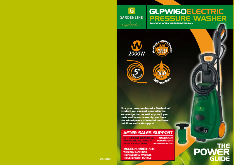 Image de la première page du manuel de l'appareil GLPW 160
