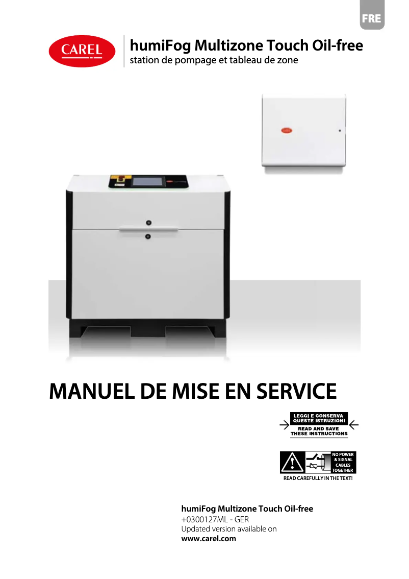 Page n°1 - Manuel utilisateur Carel humiFog