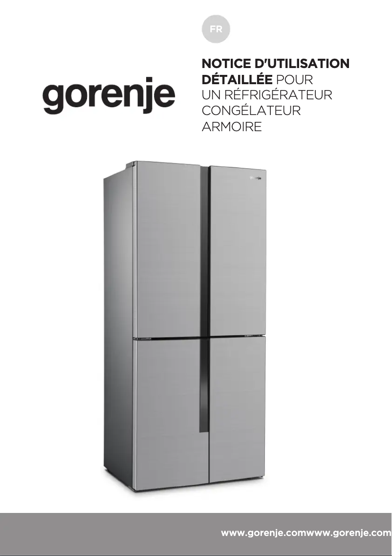 Page n°1 - Manuel utilisateur Gorenje NRM818EMB