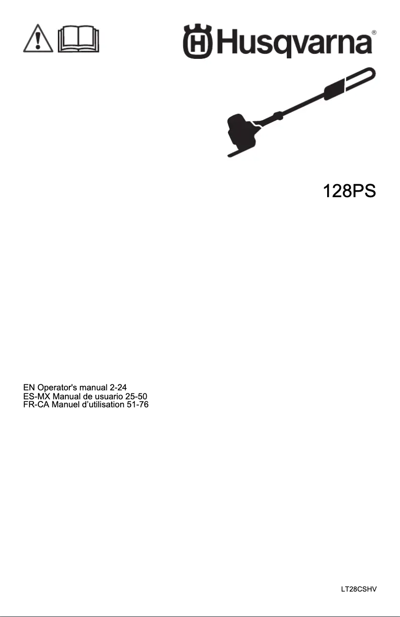 Page n°1 - Manuel utilisateur Husqvarna 128PS