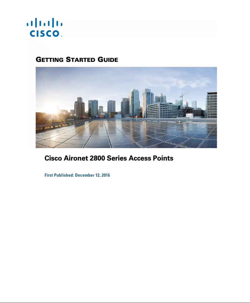 Page 1 de la notice Manuel utilisateur Cisco Aironet 2802e