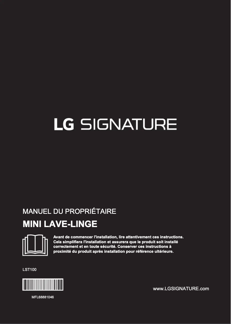 Page 1 de la notice Manuel utilisateur LG LST100