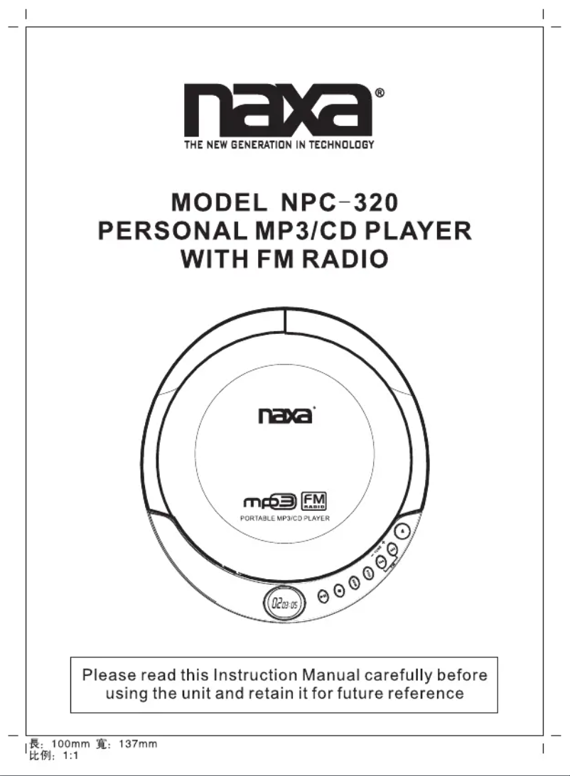 Image de la première page du manuel de l'appareil NPC-320