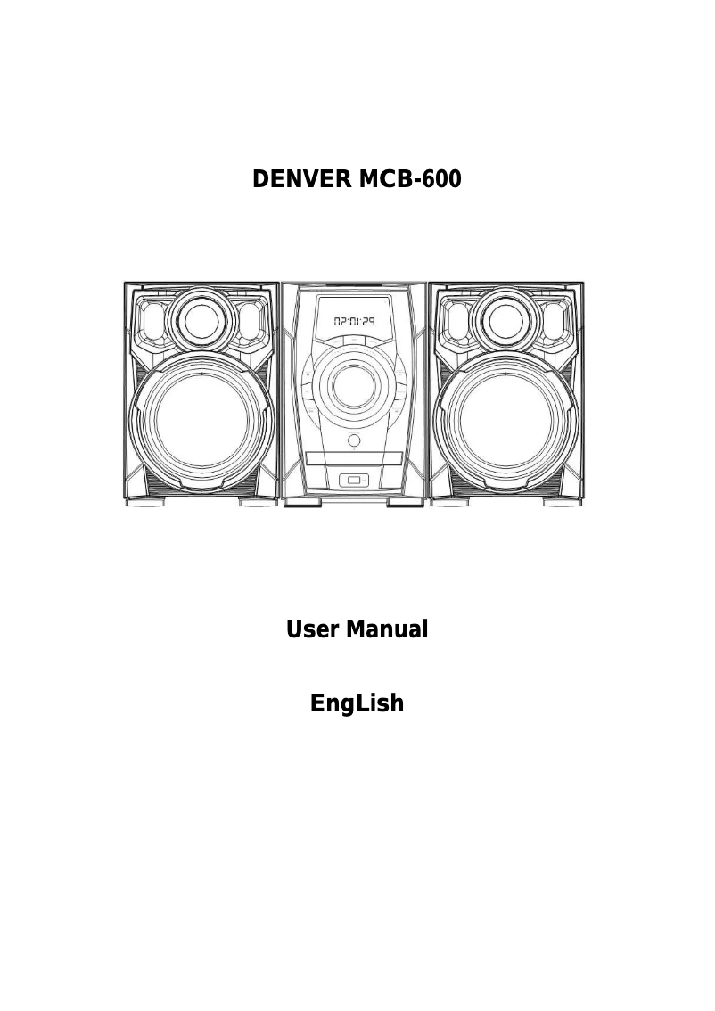 Image de la première page du manuel de l'appareil MCB-600