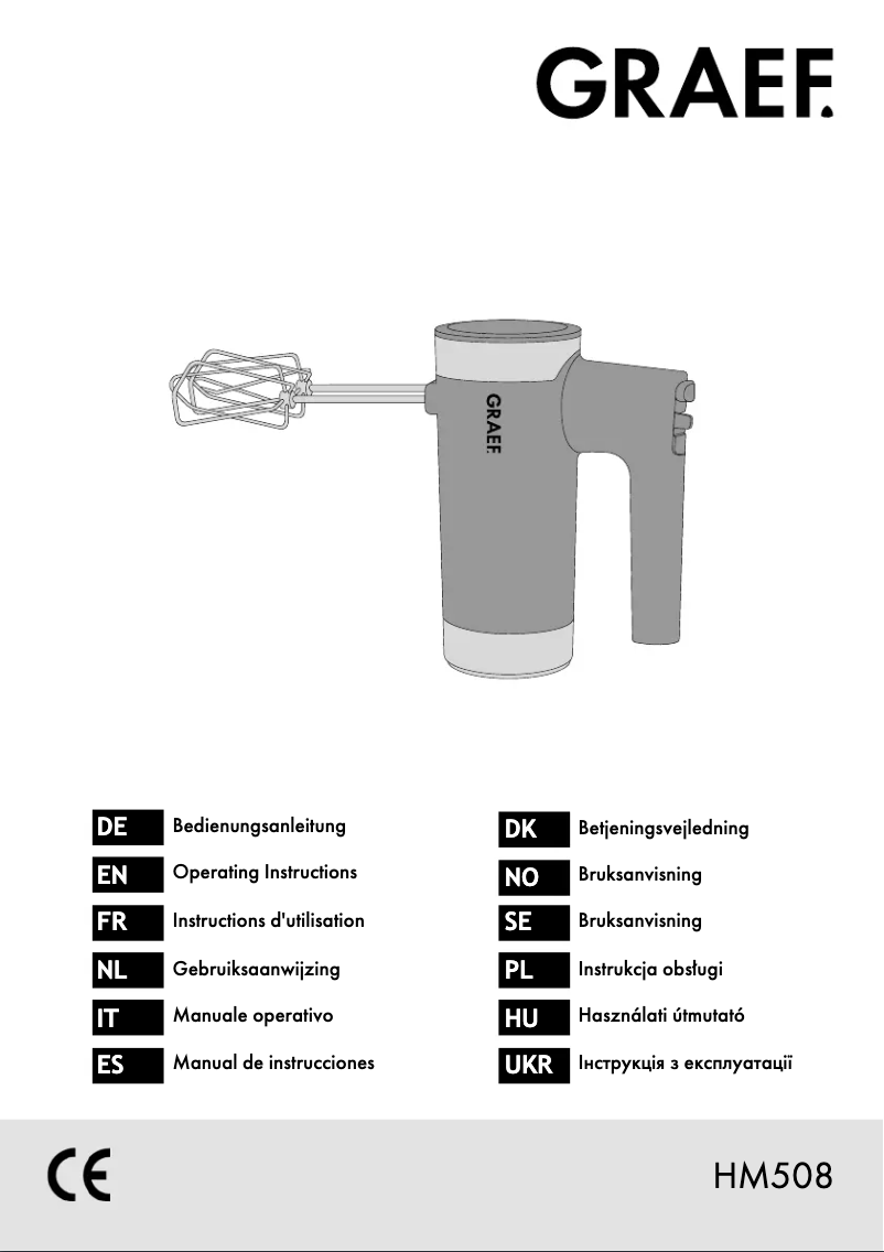 Image de la première page du manuel de l'appareil HM508