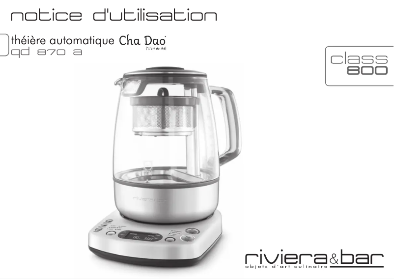 Image de la première page du manuel de l'appareil QD870A