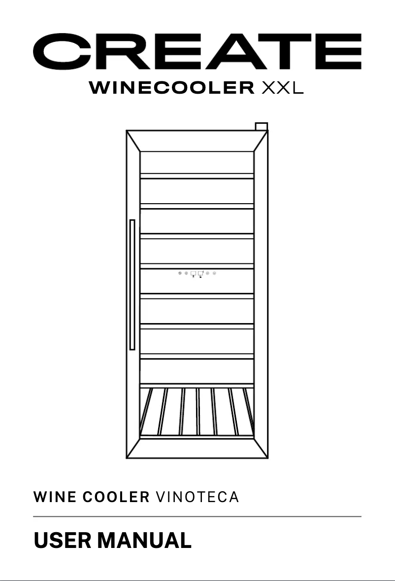 Image de la première page du manuel de l'appareil WINECOOLER XXL