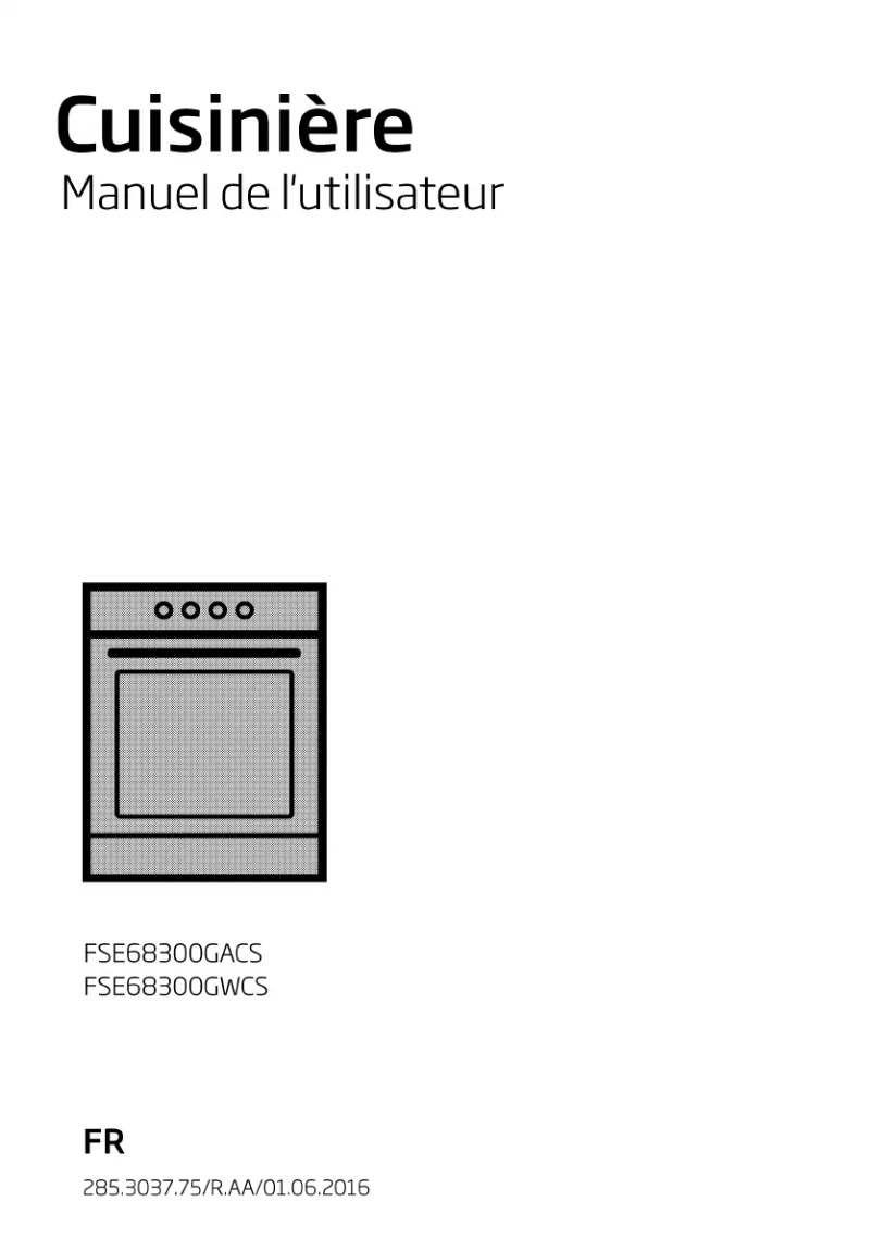 Image de la première page du manuel de l'appareil FSE 68300 GWCS
