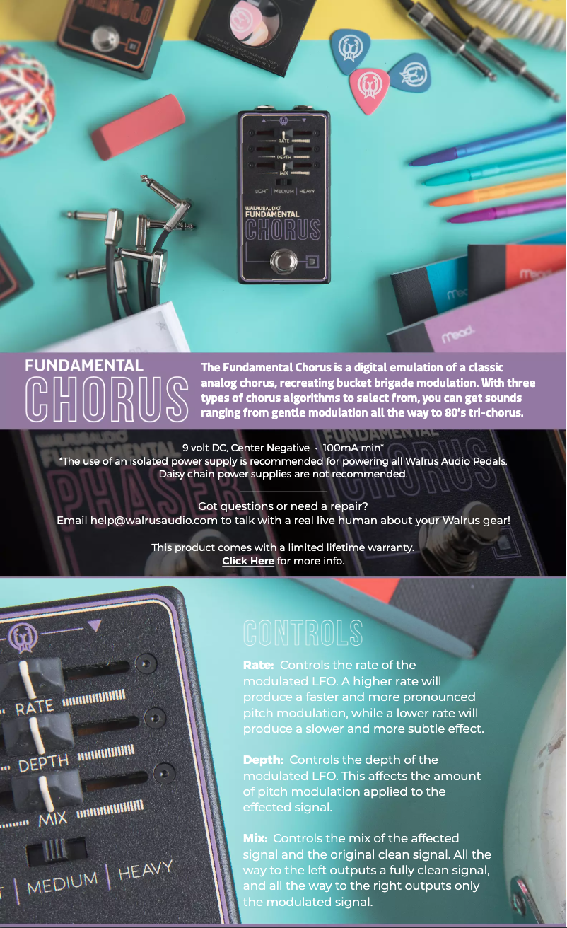 Image de la première page du manuel de l'appareil Fundamental Chorus