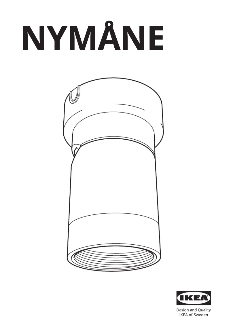 Page 1 de la notice Manuel utilisateur Ikea NYMÅNE 405.241.48
