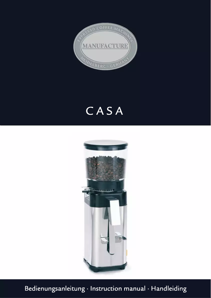 Image de la première page du manuel de l'appareil Casa II