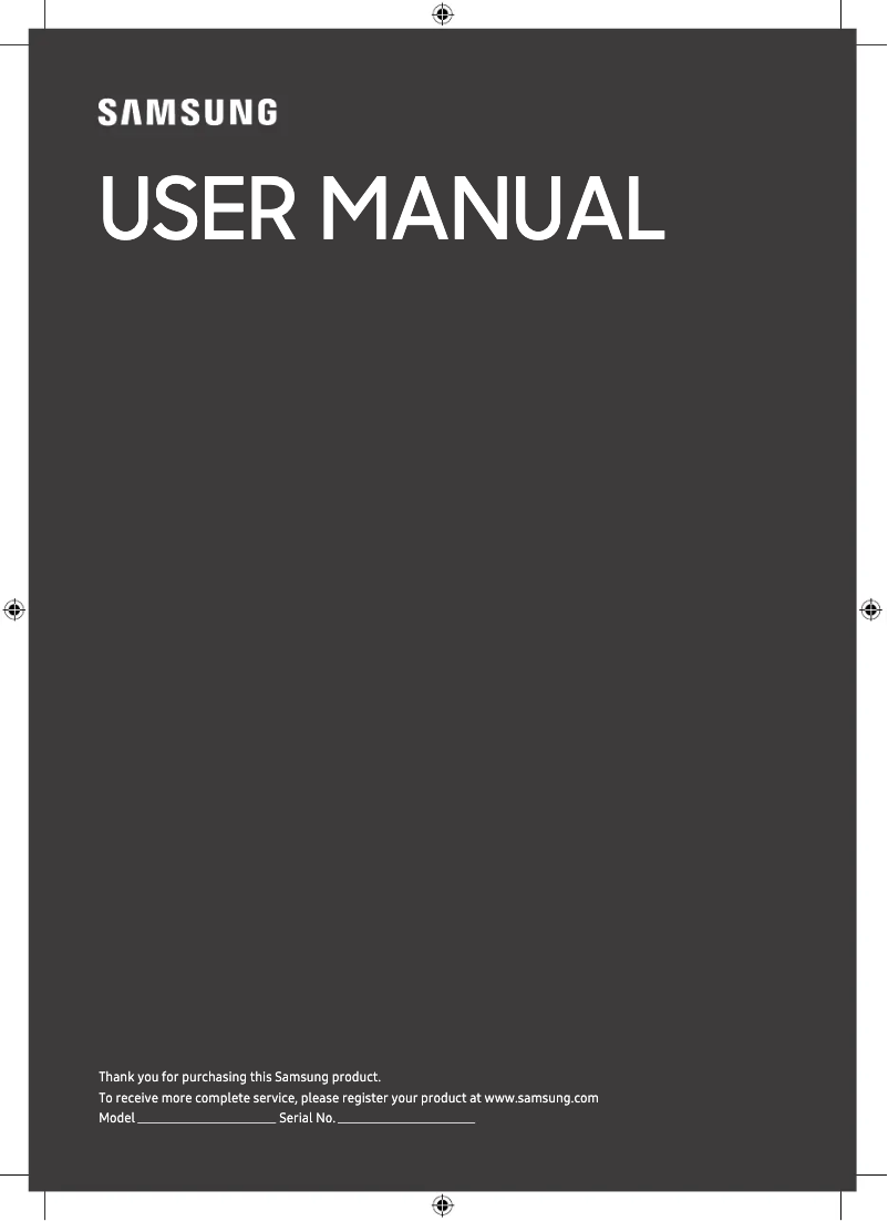 Image de la première page du manuel de l'appareil TU43CU8500K
