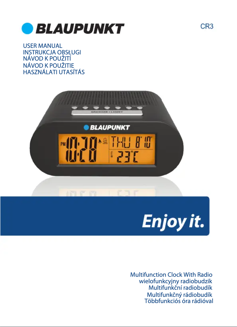 Página 1 del manual Manual de usuario Blaupunkt CR3BK