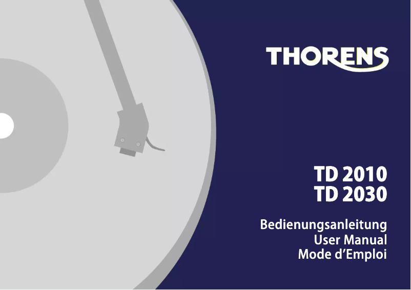 Page 1 de la notice Mode d'emploi Thorens TD 2030